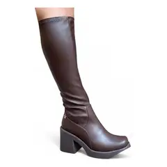 GENERICO - Botin Mujer Latex Taco 7 2086L-75 Color Marron