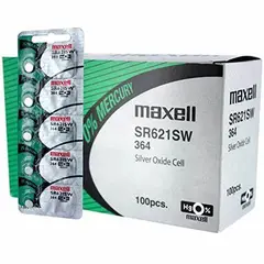MAXELL - Pila de Reloj Blister X 5 SR621SW