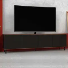 BRV MOVEIS - STAND TV ROBIN 49 X 183 X 38 CM MARRON Y NEGRO