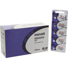 MAXELL - Pila de Reloj Blister X 5 SR626SW