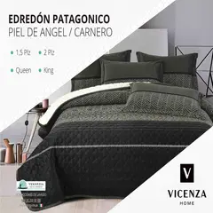 VENEZIA - Set de Edredón 1.5 Pz Patagonico Piel de Angel C/ Carnero