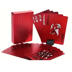 GENERICO - Cartas Poker Rojas Impermeables Plastico