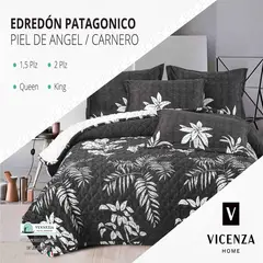 VENEZIA - Set de Edredón 2pz Patagonico Piel de Angel C/ Carnero de 5 Piezas