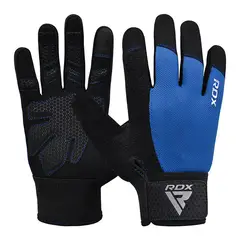 RDX - Guantes para Levantamiento de Pesas W1F Plus Azul - M