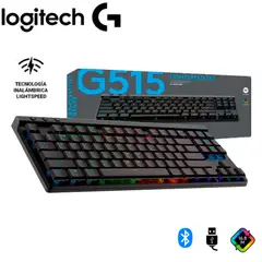 LOGITECH - Teclado Gaming Inalambrico G515 LIGHTSPEED TKL RGB