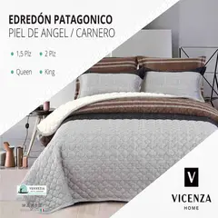 VENEZIA - Set de Edredón 1.5 Pz Patagonico Piel de Angel C/ Carnero