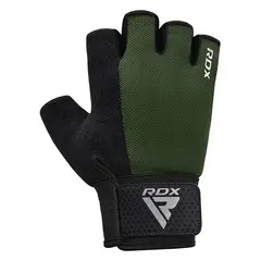 RDX - Guantes para Levantamiento de Pesas W1H Plus Verde - M