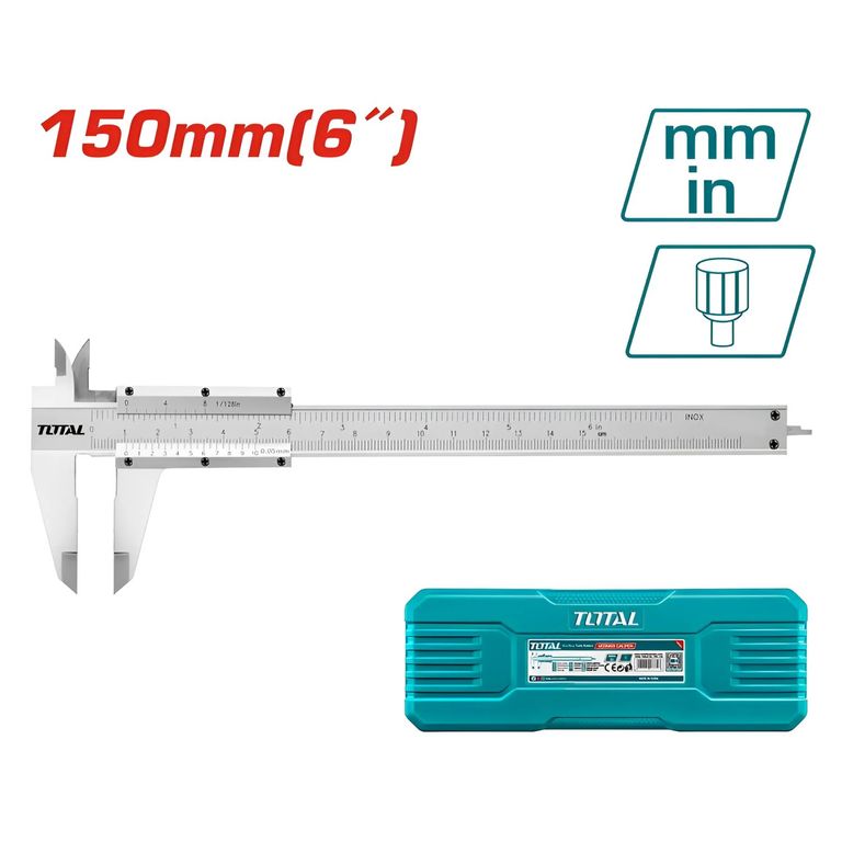Vernier Calibrador Manual o Pie De Rey 6 Pulgadas - TMT311501