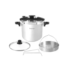FINEZZA - Olla a Presion de 7 Litros de Acero Inoxidable FZ-751AC-IN