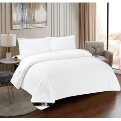 GENERICO - JUEGO DE CAMA ACOLCHADO 2 PLAZAS HAIRIFON - COLOR BLANCO