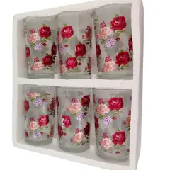 WELL BEING - Juego de 6 vasos con diseños