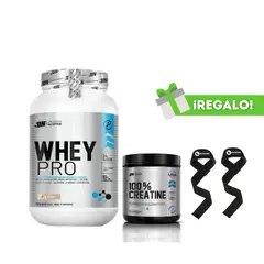 UNIVERSE NUTRITION - PROTEÍNA WHEY PRO 1.1 KG VAINILLA + CREATINA 250G + STRAPS