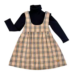 VALU MODA INFANTIL - Jumper a cuadros y cafarena negra