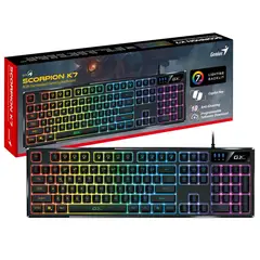 GENIUS GX - TECLADO SCORPION K7 GAMING RGB USB SP BLACK