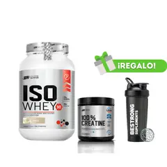 UNIVERSE NUTRITION - PROTEÍNA ISO WHEY 1.1 KG VAINILLA + CREATINA 250G + SHAKER