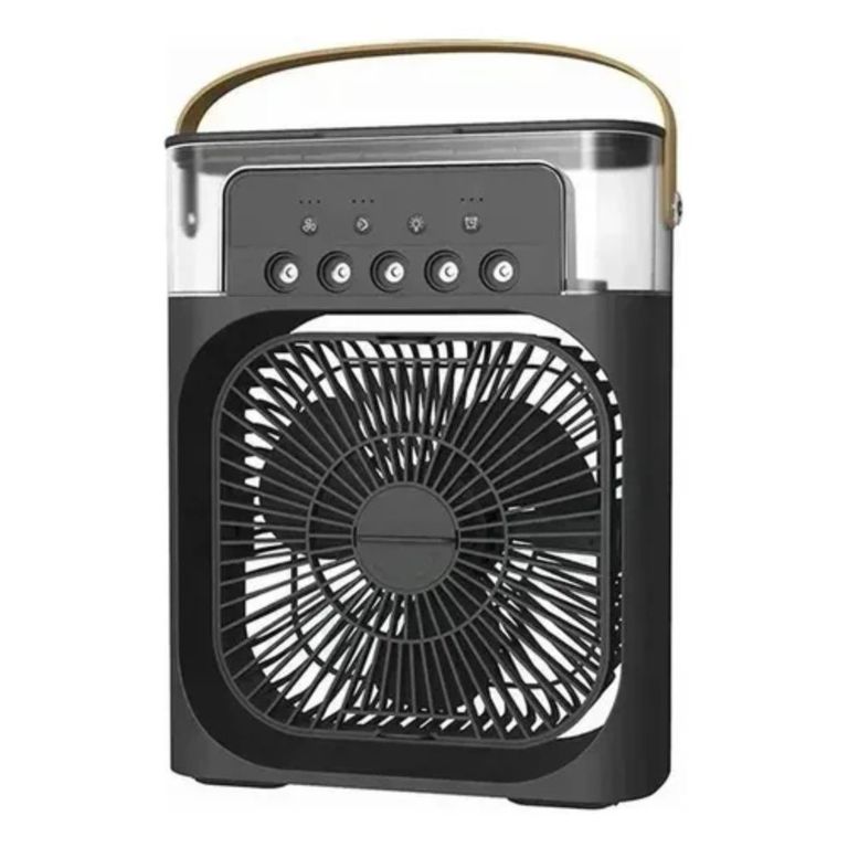 VENTILADOR HUMIDIFICADOR PORTATIL NEGRO