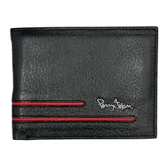 PERRY JHAN - Billetera para hombre en cuero genuino Negrol 4039 -