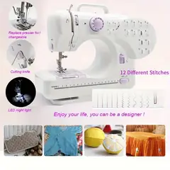 GENERICO - Máquina de coser eléctrica con pedal