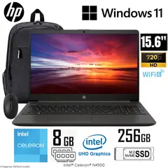 HP - Laptop 250 G9 Intel Celeron N4500 8GB RAM 256GB SSD 15.6" HD - A12FJLA