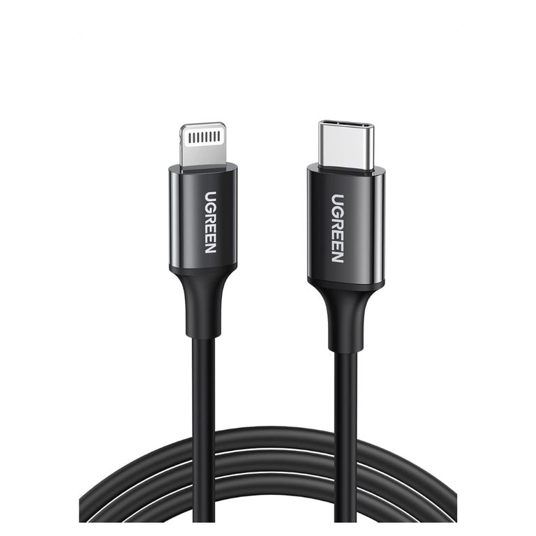 Cable Lightning 60W Certificado MFI para iPhone 14/13 pro, iPad Pro1M US171 - 60751 NEGRO