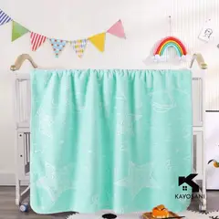 CASATEX - Manta para Bebe Suave Polar Alto Relieve Turquesa