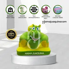 BABY - Asiento de Apoyo para Bebés «DINO» Animal Green