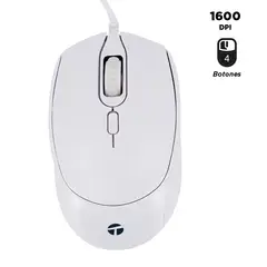 TEROS - MOUSE ÓPTICO TE-1225S 800-1200-1600 DPI USB 4 BOTONES