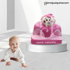 BABY - Asiento de Apoyo para Bebés «PLIN PLIN» Premium Pink