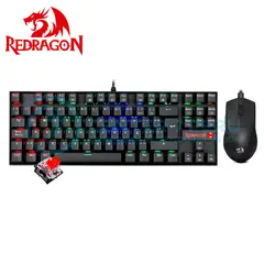 REDRAGON - Combo S145-SP Teclado KUMARA RGB + Mouse M724 BLACK