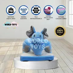 BABY - Asiento de Apoyo para Bebés «ELEPHANT» Premium Light Blue