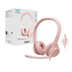 LOGITECH - Audífono Micrófono H390 Usb Rose
