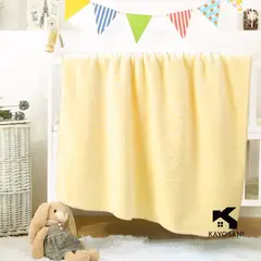 CASATEX - Manta para Bebe Suave Polar Alto Relieve Yellow