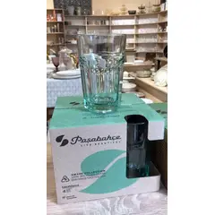 PASABAHCE - SET DE VASOS CRISTALERIA TURCA 4 PIEZAS