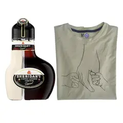 SHERIDANS - Pack Licor 750ml + Polo Personalizado
