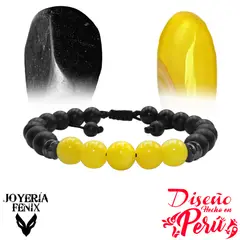 JOYERIA FENIX - Pulsera Doble Protección Ónix- Joyería Fenix