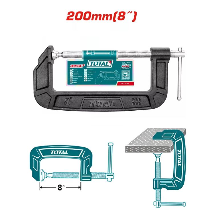 Prensa Tipo C 8 Pulgadas 200mm - THT13186