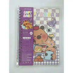 GENERICO - Cuaderno Infinito Capibara A5 Cuadriculado