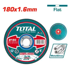 TOTAL TOOLS - Disco Abrasivo De Corte Para Metal 7 Pulgadas Pack de 25 Unidades - TAC2161801