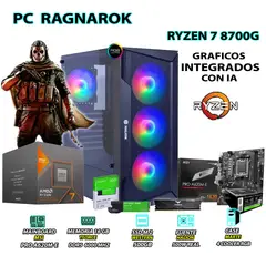 AMD - Computadora PC Ryzen 7 8700G RAM 16GB DISCO 500GB SSD CON GRAFICOS RADEON
