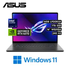 ASUS - Laptop Gaming ROG Zephyrus G16 Intel Core Ultra 9 185H 16GB 1TB RTX4070 8GB 16" WQXGA 240Hz W11