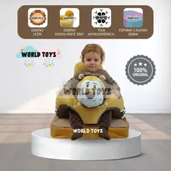 Baby - Asiento de Apoyo para Bebés «LION» Animal Premium Coffee