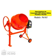 GENERICO - Trompo Mezclador de Concreto 140 Litro 550W