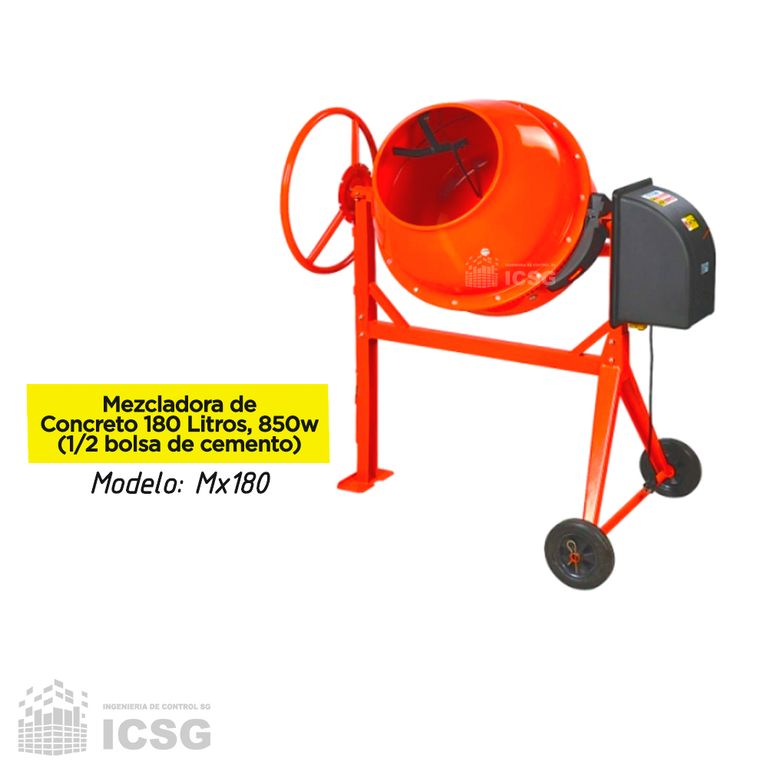 Trompo Mezclador de Concreto 180L 850W