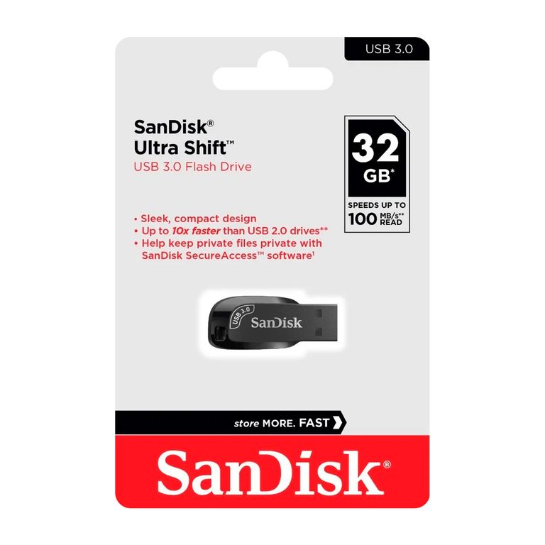 Memoria USB 30 Ultra Shift 32GB 100MbS Negro