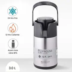 FACUSA - Termo Motion 3.00 Lt. Stainless (Sifon).