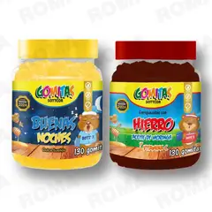 GENERICO - PACK 2 GOMITAS BUENAS NOCHES NIÑOS + HIERRO NIÑOS 260 UND