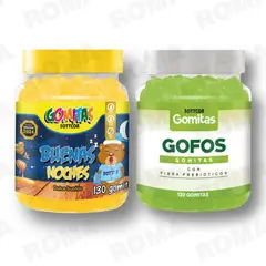 GENERICO - PACK 2 GOMITAS BUENAS NOCHES NIÑOS + GOFOS PARA ADULTOS 260 UND