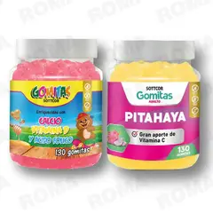 GENERICO - PACK 2 GOMITAS CALCIO NIÑOS 130UND + PITAHAYA ADULTOS 130UND