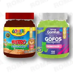 GENERICO - PACK 2 GOMITAS HIERRO NIÑOS + GOFOS PARA NIÑOS 260 UND