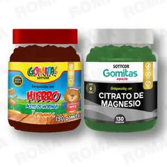 GENERICO - PACK 2 GOMITAS HIERRO NIÑOS + CITRATO DE MAGNESIO ADULTO 260 UND
